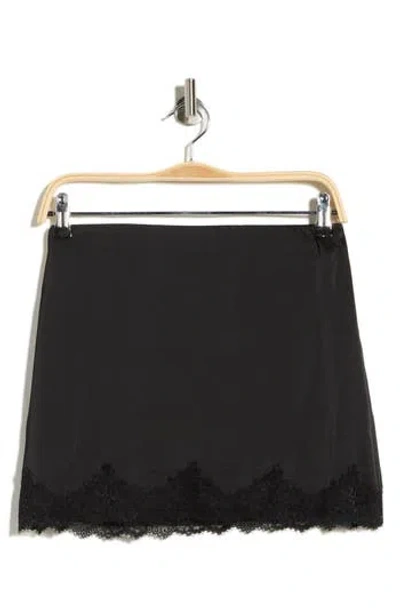 Elodie Lace Hem Miniskirt In Multi