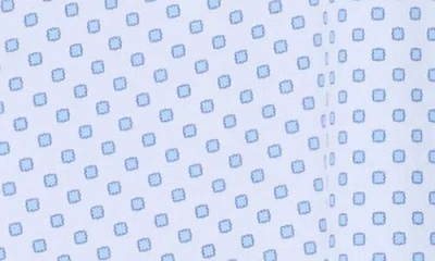 Construct Abstract Dot Print Slim Fit 4-way Stretch Button-up Shirt In Blue