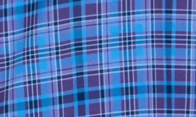 Construct Slim Fit Plaid Button-up Shirt In Blue