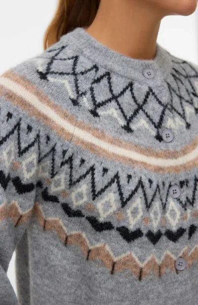 Vero Moda Tammy Cardigan In Gray