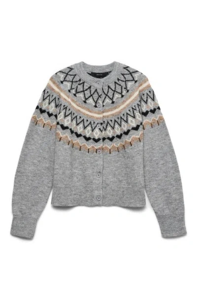 Vero Moda Tammy Cardigan In Gray