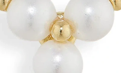 Argento Vivo Freshwater Pearl Cluster Stud Earrings In Gold