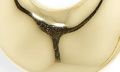 Argento Vivo 18k Gold Plated Hammered Oval Drop Earrings In Gold