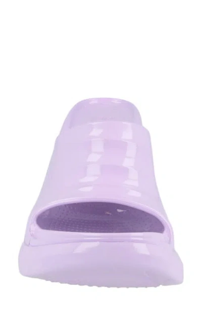 Givenchy Marshmallow Wedge Slide Sandal In Purple
