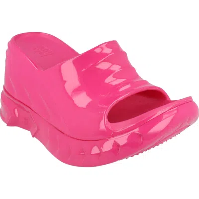Givenchy Marshmallow Wedge Slide Sandal In Pink