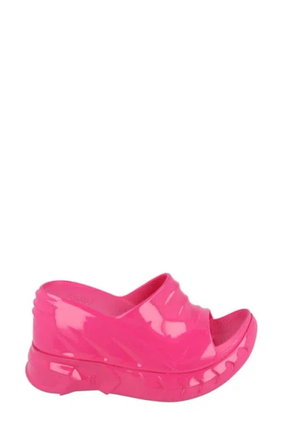 Givenchy Marshmallow Wedge Slide Sandal In Pink