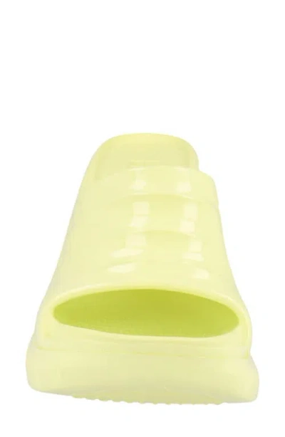 Givenchy Marshmallow Wedge Slide Sandal In Yellow