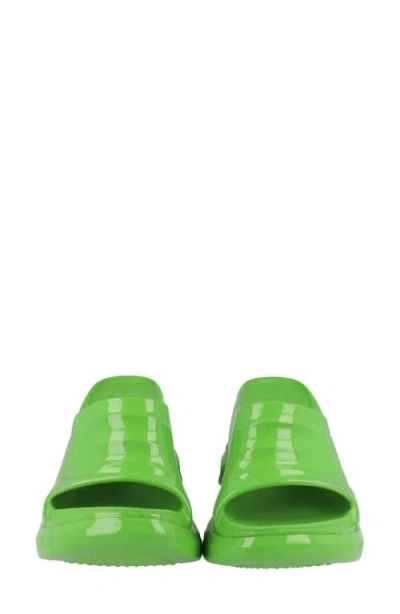 Givenchy Marshmallow Wedge Slide Sandal In Green