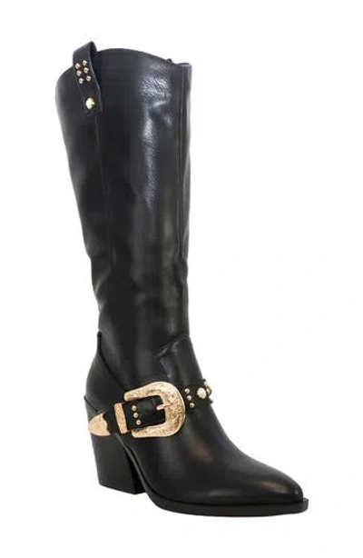 Yoki Muriel Buckle Western Boot In Multi