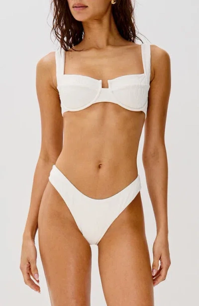 L*space Lspace Rocky French Cut Bikini Bottoms In White