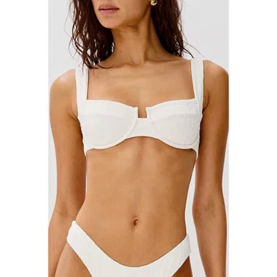 L*space Lspace Bianca Underwire Bikini Top In White