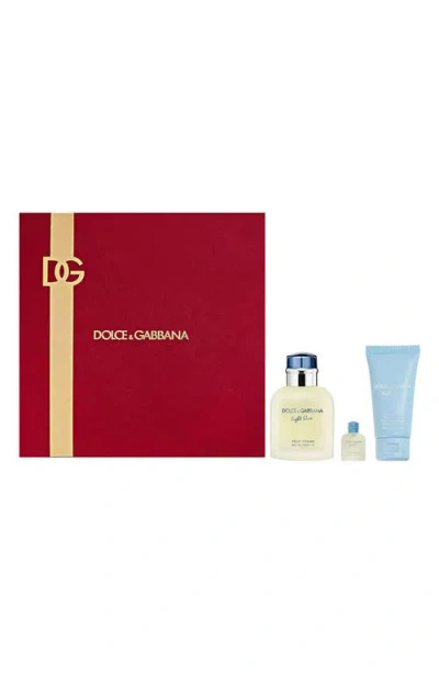Dolce & Gabbana Dolce&gabbana Light Blue Pour Homme Eau De Toilette 3-piece Set In Neutral