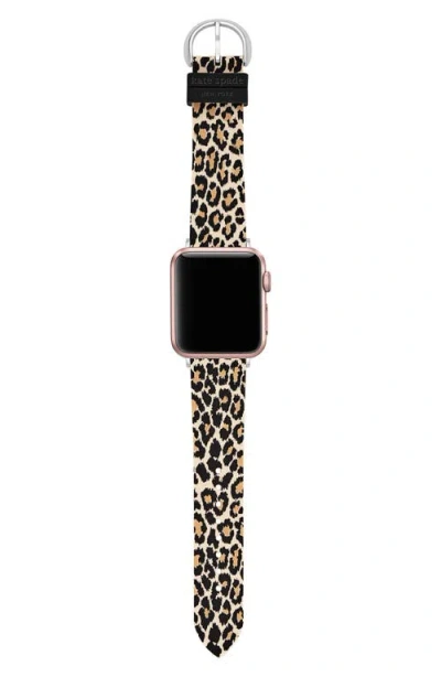 Kate Spade New York Silicone Apple Watch® Watchband In Brown