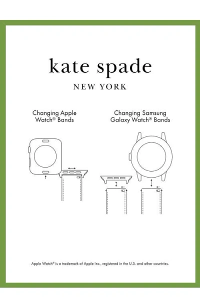 Kate Spade New York Silicone Apple Watch® Watchband In Brown