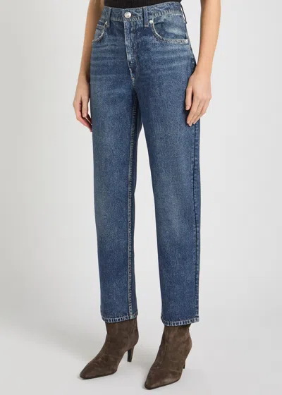 Rag & Bone Miramar Harlow Jeans-print Trousers In Multi