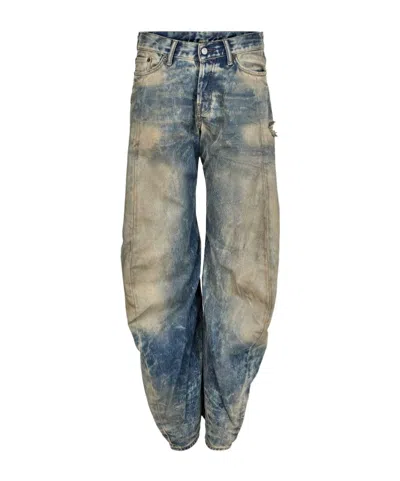 Acne Studios Belt Loop Jeans In Blue