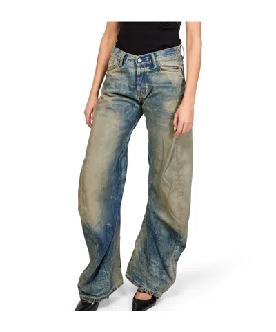 Acne Studios Belt Loop Jeans In Blue