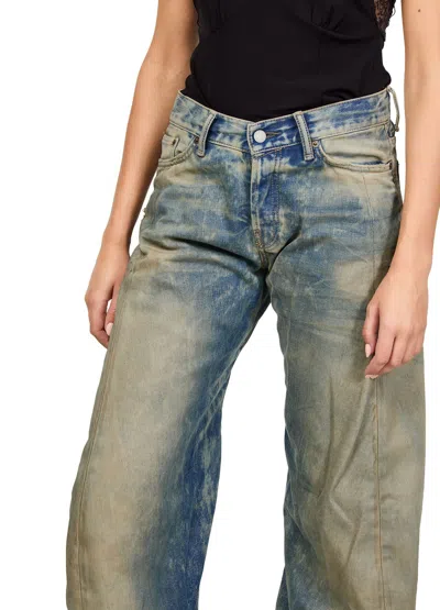 Acne Studios Belt Loop Jeans In Blue