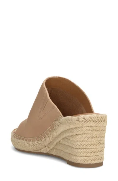 Lucky Brand Cabriah Espadrille Platform Wedge Slide Sandal In Brown