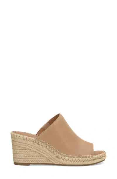 Lucky Brand Cabriah Espadrille Platform Wedge Slide Sandal In Brown