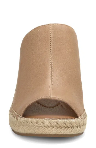 Lucky Brand Cabriah Espadrille Platform Wedge Slide Sandal In Brown