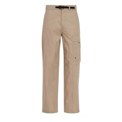 Dior Cargo Pants With Saddle Pocket In Neutral