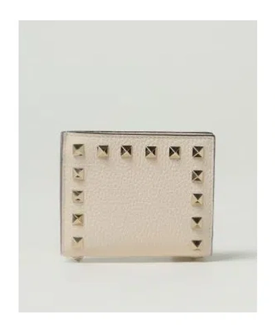Valentino Rivet Wallet In Brown