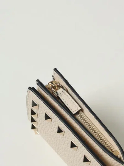 Valentino Rivet Wallet In Brown