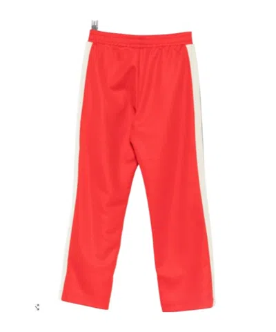 Palm Angels Logo-detail Trousers In Red