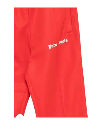 Palm Angels Logo-detail Trousers In Red