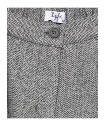 Il Gufo Wool Blend Pleated Shorts In Gray