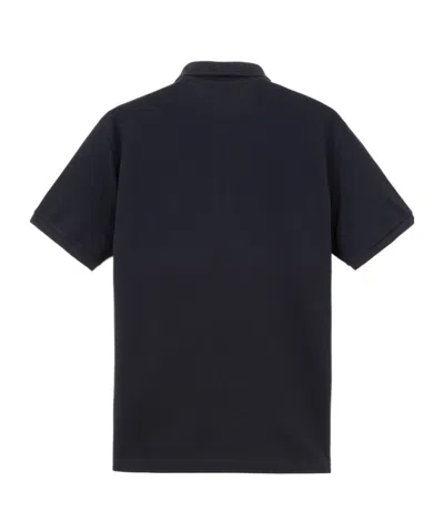 Stone Island Mens Black Brand-patch Regular-fit Stretch-cotton Polo Shirt Xl