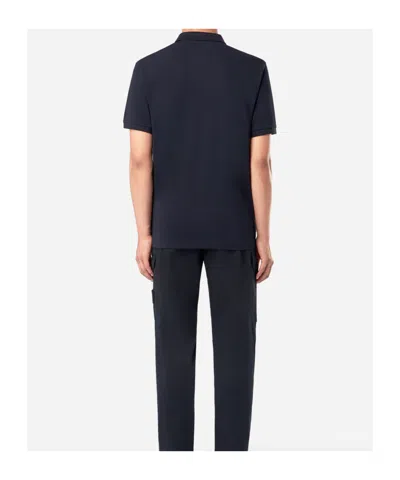 Stone Island Mens Black Brand-patch Regular-fit Stretch-cotton Polo Shirt Xl