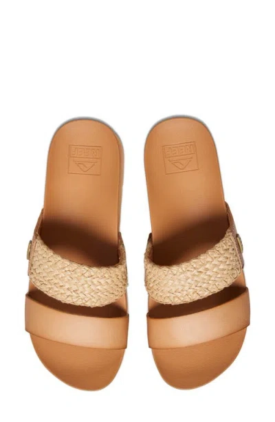 Reef Cushion Vista Higher Platform Slide Sandal In Brown