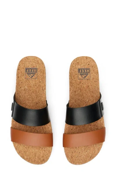 Reef Cushion Vista Hi Slide Sandal In Brown