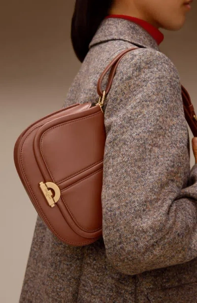 Cole Haan Celenea Leather Shoulder Bag In Brown