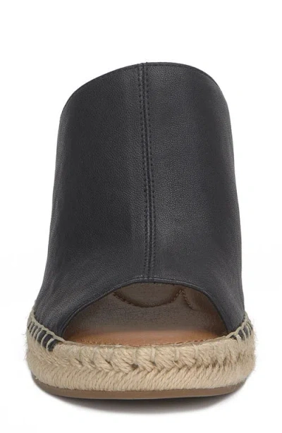 Lucky Brand Cabriah Espadrille Platform Wedge Slide Sandal In Black