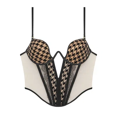 Perilla Women's Black Oxford One Corset In Black