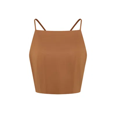 Emma Wallace Women's Kit Top -brown In Brown