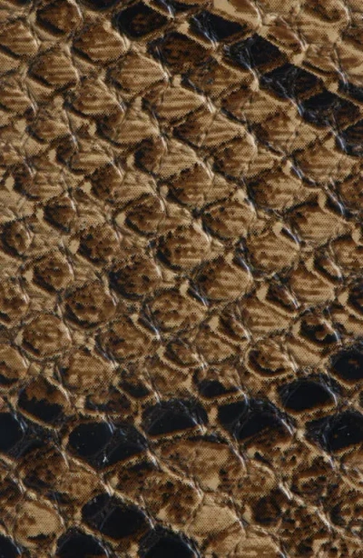 Nordstrom Mila Snake Embossed Leather Belt In Brown