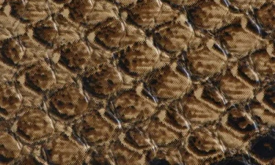 Nordstrom Mila Snake Embossed Leather Belt In Brown