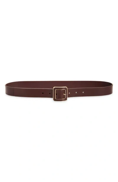 Nordstrom Mila Leather Belt In Red