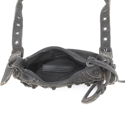 Pre-owned Balenciaga Black Denim Shoulder Bag ()