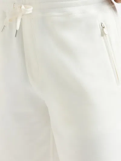 Brunello Cucinelli Drawstring Zip-pocket Shorts In White
