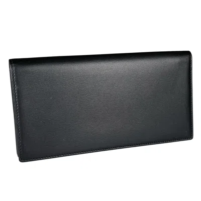 Pre-owned Bally Black Leather Bill Wallet (bi-fold) ()