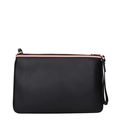 Bally Black Leather Crossbody Women's Bag In Black