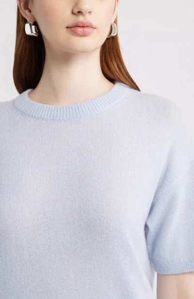 Nordstrom Short Sleeve Cashmere Sweater In Blue