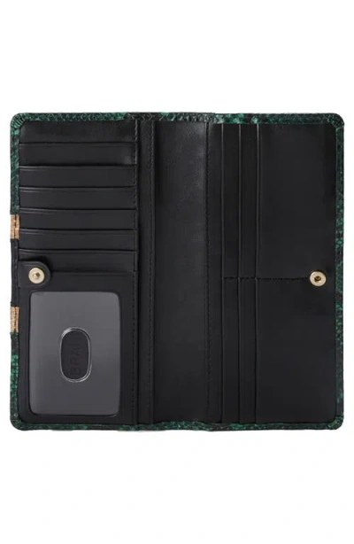 Brahmin Ady Croc Embossed Leather Wallet In Multi