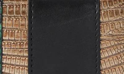 Brahmin Ady Croc Embossed Leather Wallet In Multi