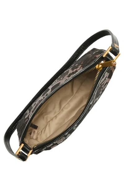 Brahmin Lorelei Croc Embossed Leather Shoulder Bag In Brown